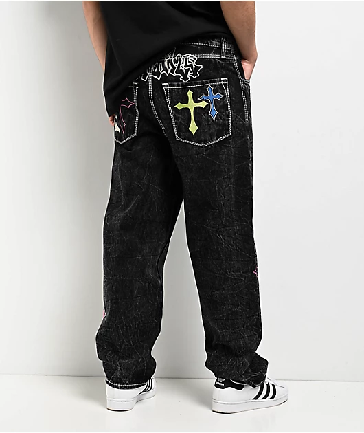 Ninth Hall Ambush Crosses Black Wash Loose Fit Jeans Ninth Hall Ambush Crosses Black Wash Loose Fit Jeans
