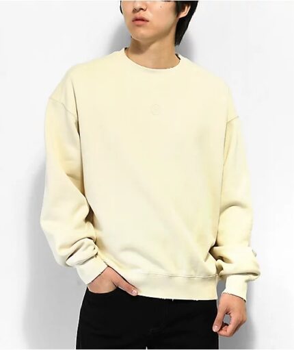 Distressed Boxy Ninth Hall Crewneck Men’s Sweatshirt