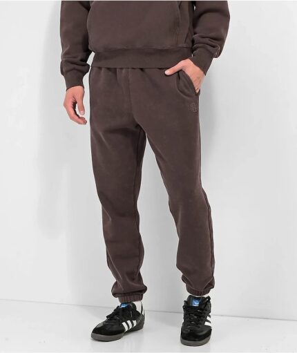 Ninth Hall Fundamentals Brown Wash Sweatpants