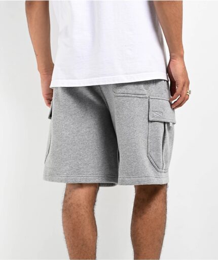 Ninth Hall Fundamentals Stash Grey Cargo Shorts