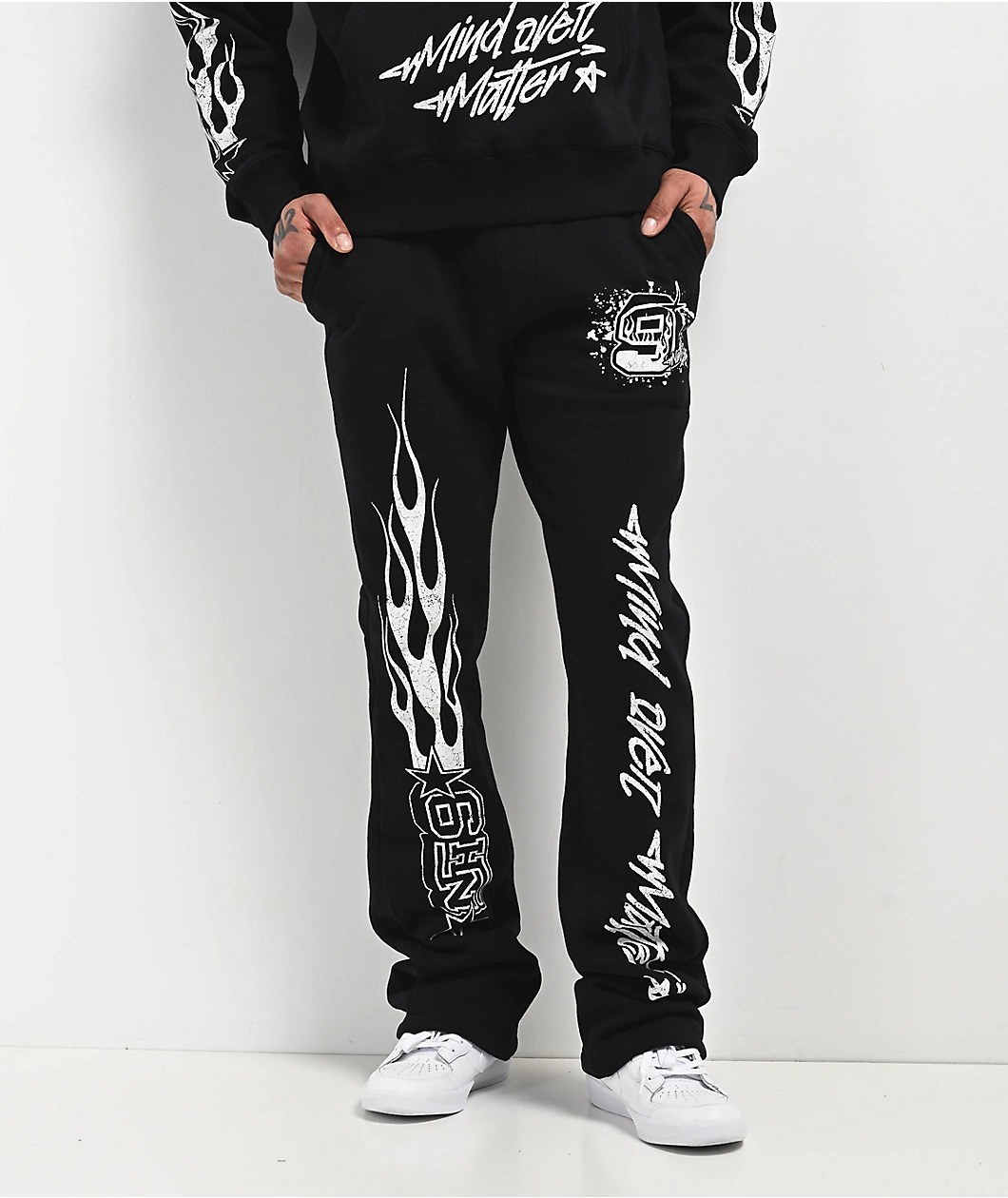Ninth Hall Stacked Flare Sweatpants Ninth Hall Stacked Flare Sweatpants