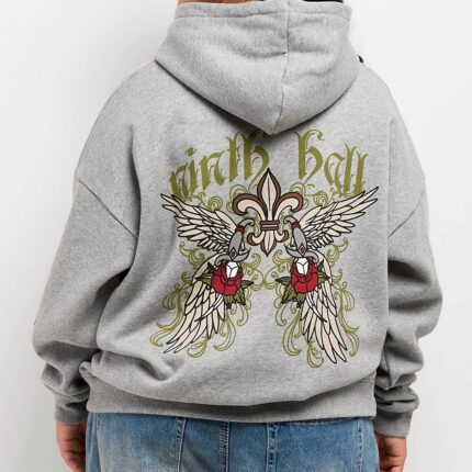 Ninth Hall Alina Grey Oversized Hoodie