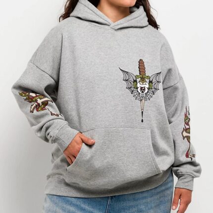 Ninth Hall Alina Grey Oversized Hoodie