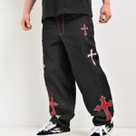Ninth Hall Ambush Crosses Black Raw Denim Jeans