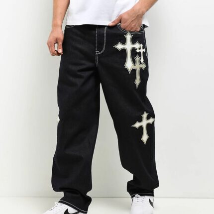 Ninth Hall Ambush Crosses Indigo Loose Fit Jeans