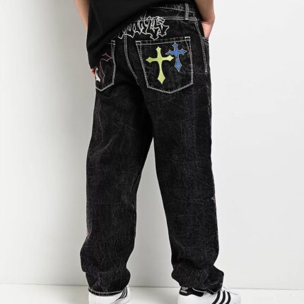 Ninth Hall Ambush Crosses Loose Fit Jeans