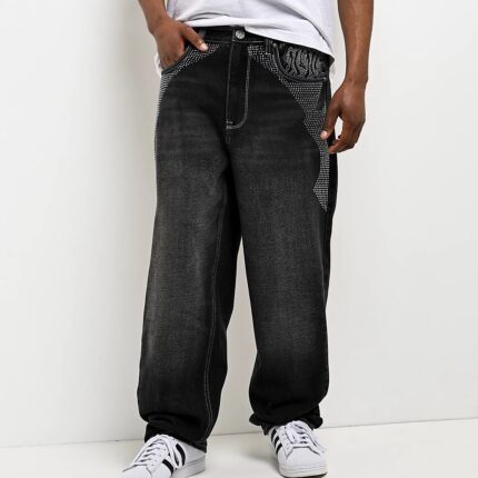Ninth Hall Ambush Locked Rhinestone Jeans