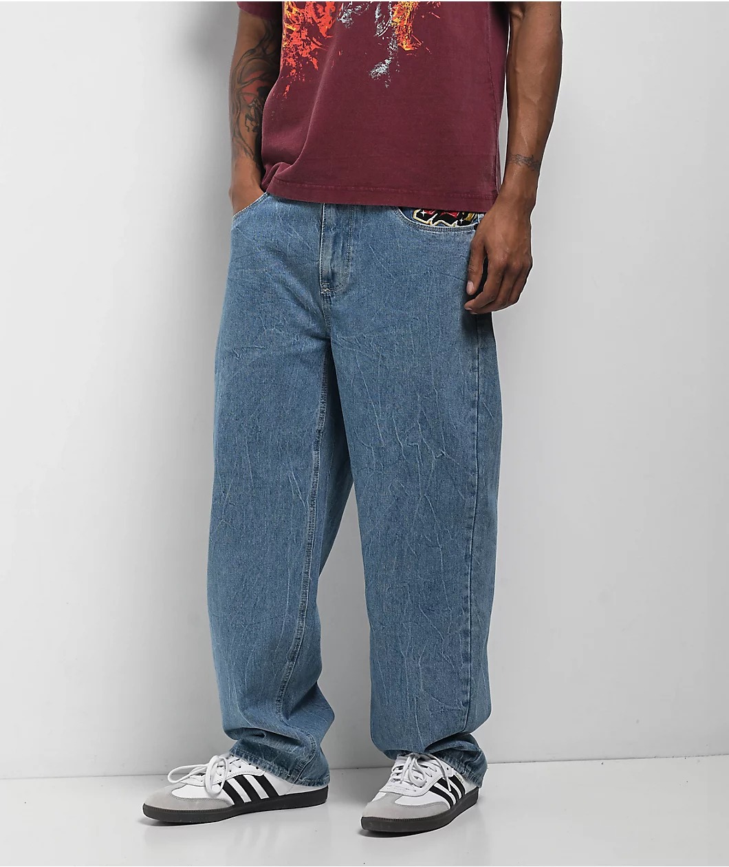 Ninth Hall Ambush Medium Blue Loose Fit Jeans Ninth Hall Ambush Medium Blue Loose Fit Jeans