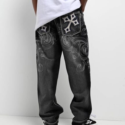 Ninth Hall Ambush Royal Cross Loose Fit Jeans