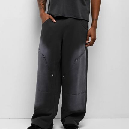 Ninth Hall Bucked Grey Wash Baggy Sweatpants