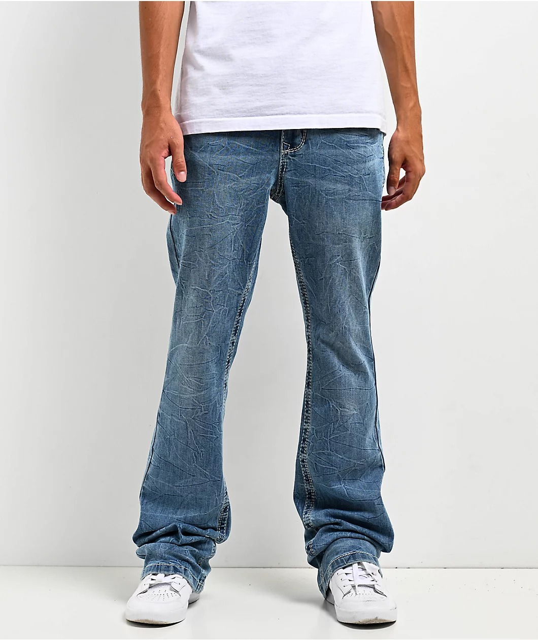Ninth Hall Eagle Signal Stacked Flare Jeans Ninth Hall Eagle Signal Stacked Flare Jeans