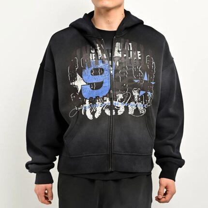 Ninth Hall False Start Grey Zip Hoodie