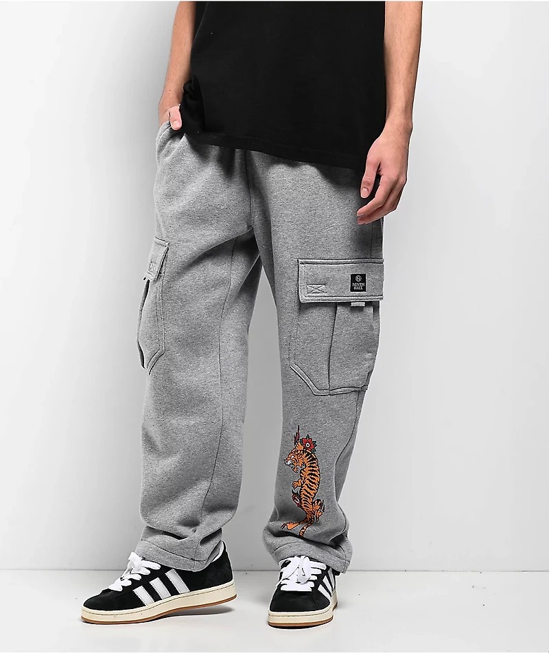 Ninth Hall Flash Tattoo Loose Fit Sweatpants Grey Ninth Hall Flash Tattoo Loose Fit Sweatpants Grey