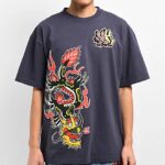 Ninth Hall Fundamentals Ambush Dragon T-Shirt Navy