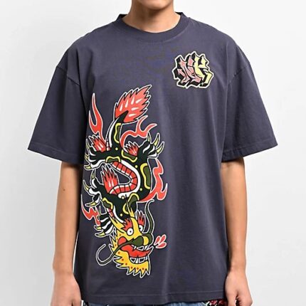 Ninth Hall Fundamentals Ambush Dragon T-Shirt Navy