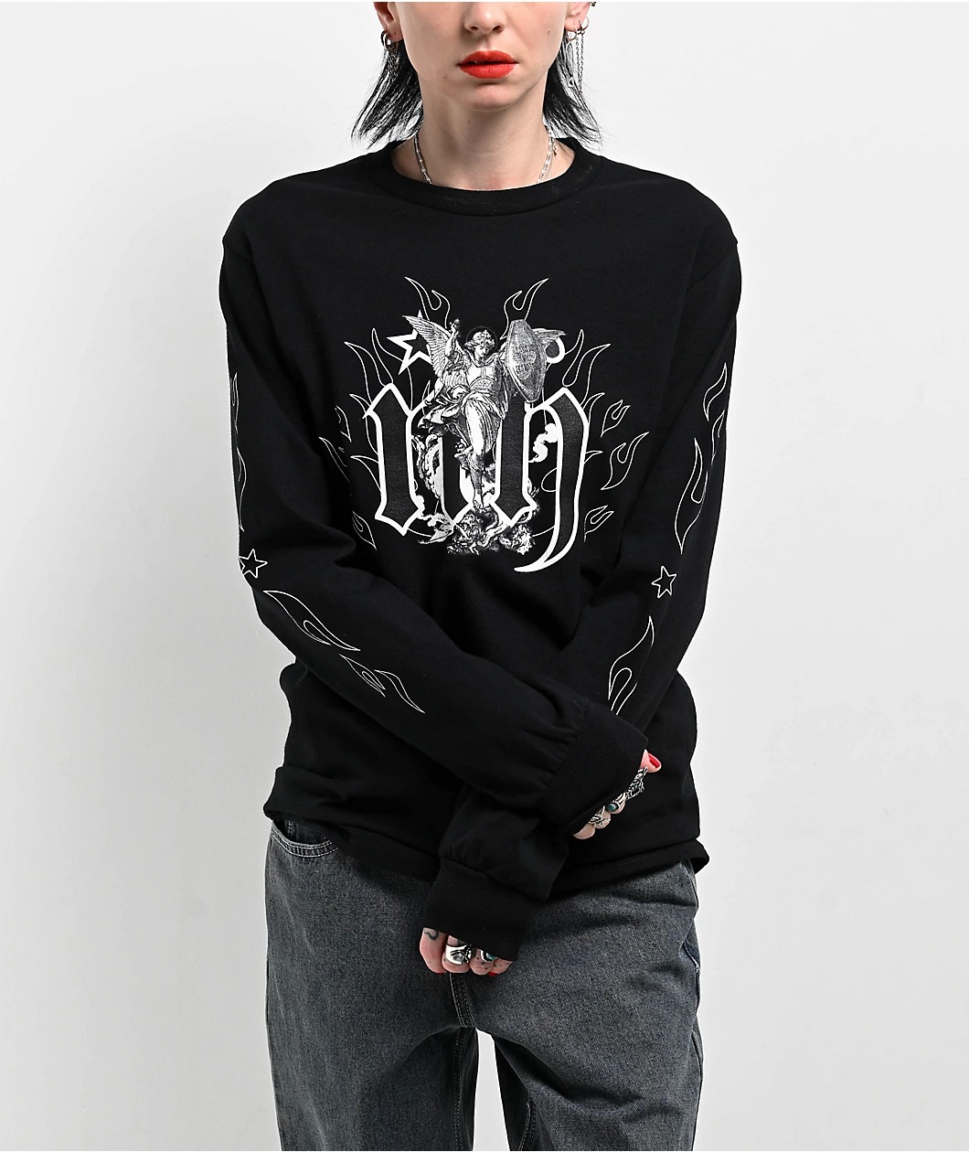 Ninth Hall Fundamentals Angels Black Sweatshirt Ninth Hall Fundamentals Angels Black Sweatshirt