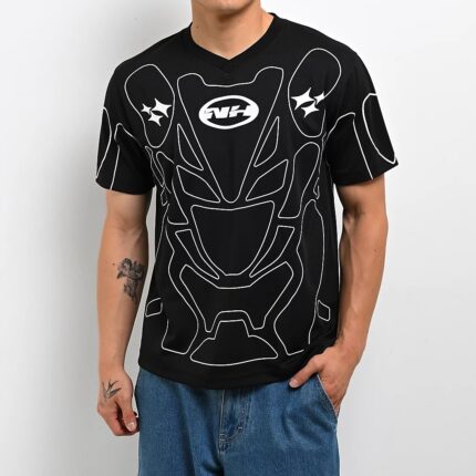 Ninth Hall Fundamentals Moto Black Soccer T-Shirt