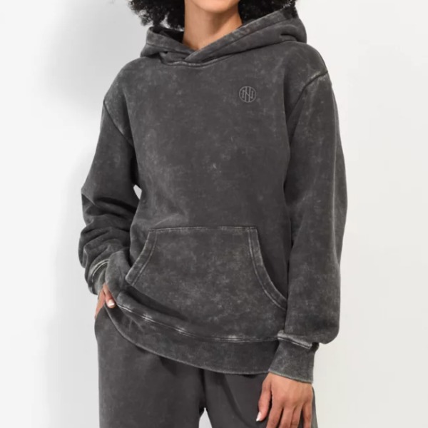 Ninth Hall Fundamentals Relaxed Unisex Black Hoodie Ninth Hall Fundamentals Relaxed Unisex Black Hoodie