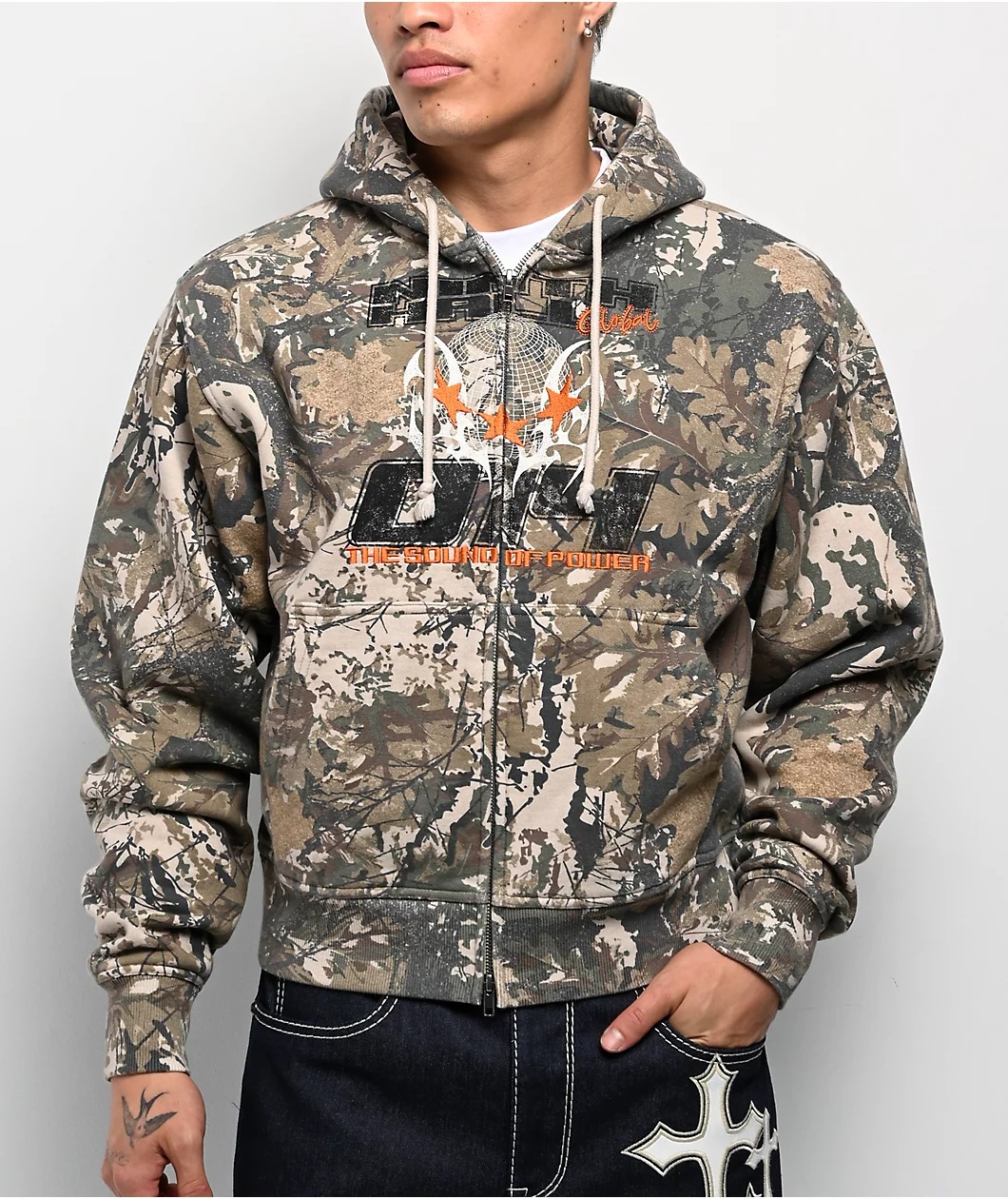 Ninth Hall Fundamentals Swamp Smoke Zip Hoodie Ninth Hall Fundamentals Swamp Smoke Zip Hoodie