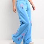 Ninth Hall Leopard Cross Wide Leg Sweatpants