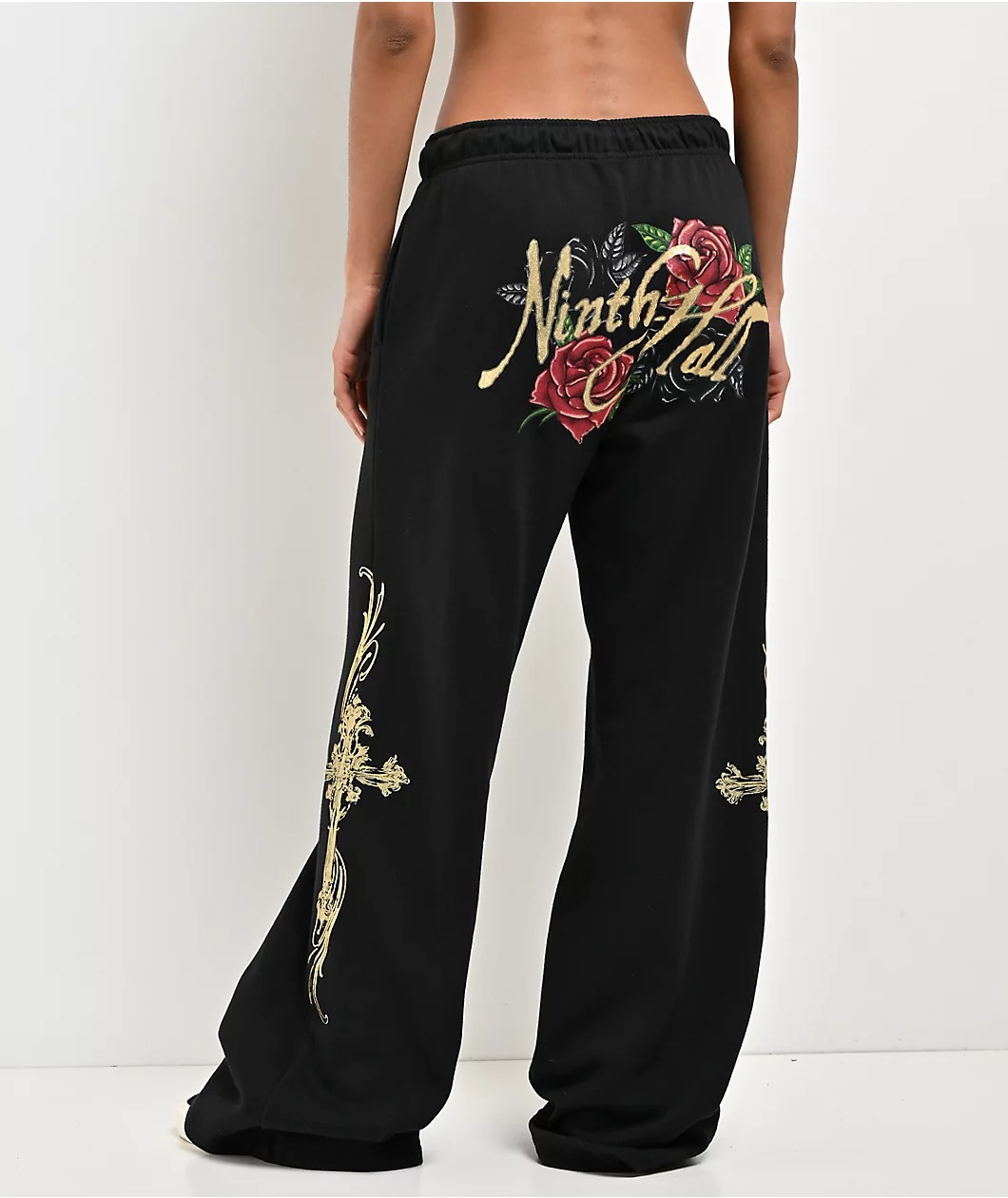 Ninth Hall MTT Black Wide Leg Sweatpants Ninth Hall MTT Black Wide Leg Sweatpants