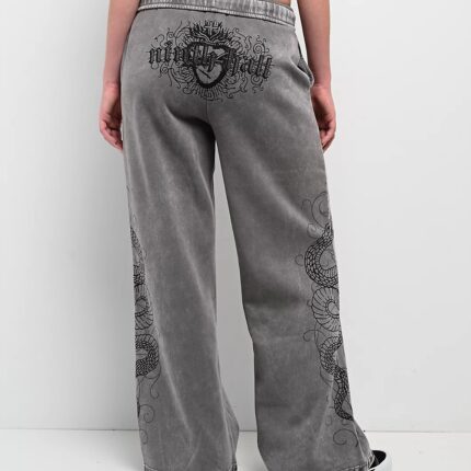 Ninth Hall Margo Snake Wide Leg Sweatpants