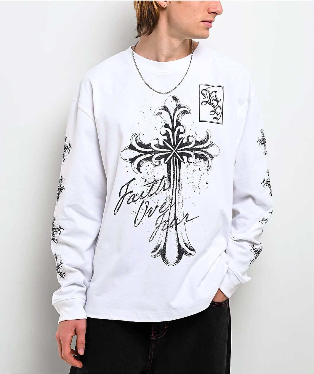 Ninth Hall Mother Mary White Sweatshirt Ninth Hall Mother Mary White Sweatshirt