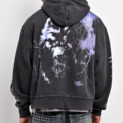 Ninth Hall Night Terrors Crop Zip Hoodie