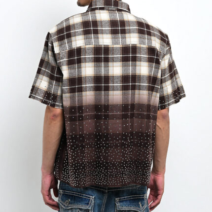 Ninth Hall Public Plaid Button Up T-Shirt