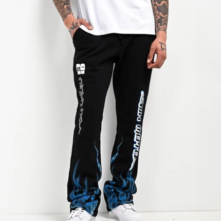 Ninth Hall Race Signal Stacked Flare Sweatpants