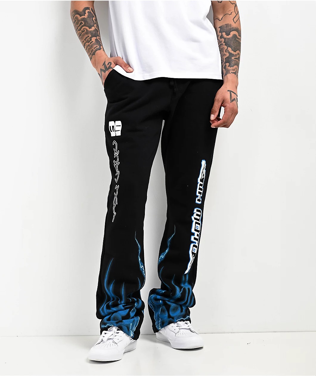 Ninth Hall Race Signal Stacked Flare Sweatpants Ninth Hall Race Signal Stacked Flare Sweatpants