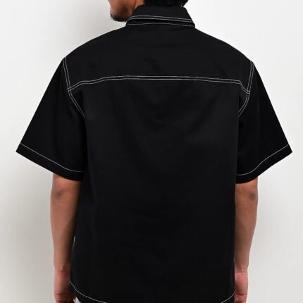 Ninth Hall Salvation Black Boxy Work T-Shirt