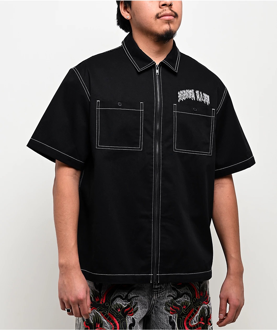 Ninth Hall Salvation Black Boxy Work T-Shirt Ninth Hall Salvation Black Boxy Work T-Shirt