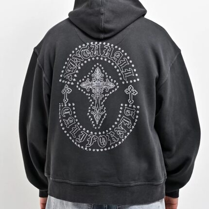 Ninth Hall Tone Def Charcoal Wash Hoodie