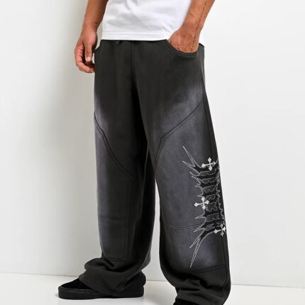 Ninth Hall Tucked Double Knee Baggy Sweatpants