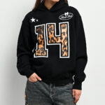 Ninth Hall Varsity Rose Black Hoodie