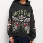 Ninth Hall Wichita Raglan Black Hoodie