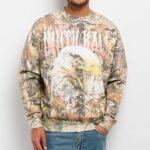 Ninth Hall With Wind Camo Crewneck Sweatshirt